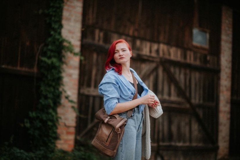 REDANT 3v1 plátený batoh 3ad čierny na MacBook 14"