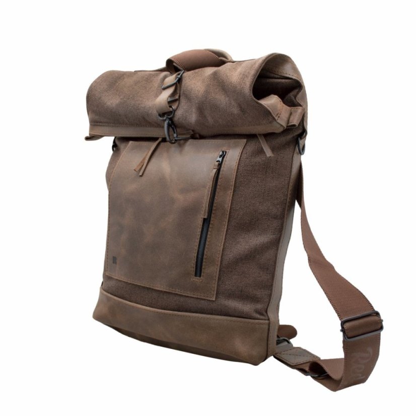 REDANT 3v1 plátěný batoh 3ad hnědý na MacBook 16"