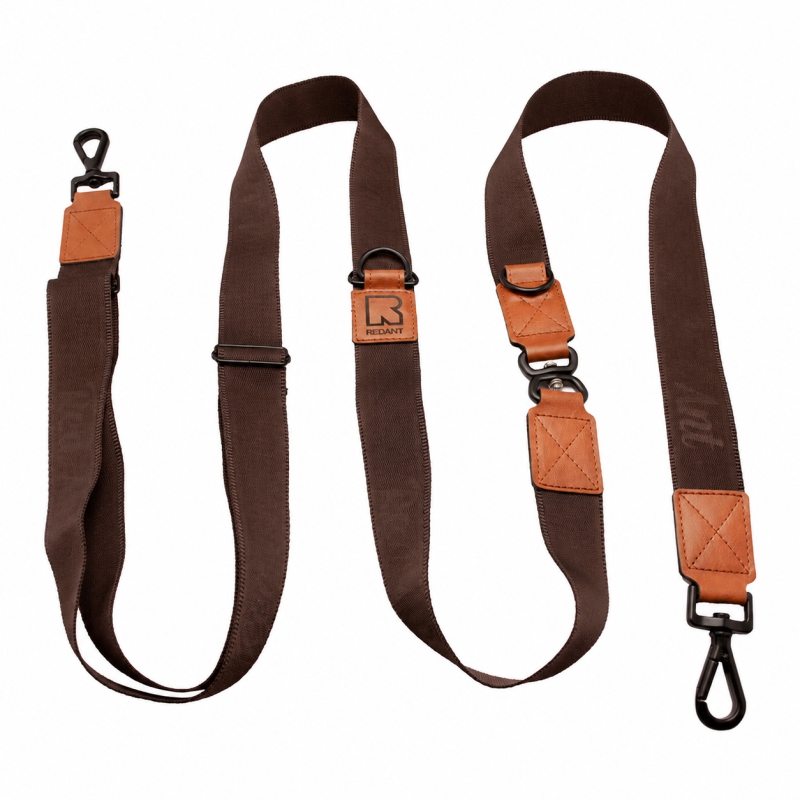 REDANT luxury adjustable running leash brown