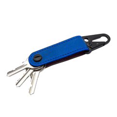 Kožená kľúčenka SPRING-Modrá