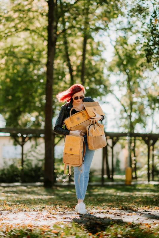 REDANT kožený batoh Frame horčicový MacBook 15" a 16"