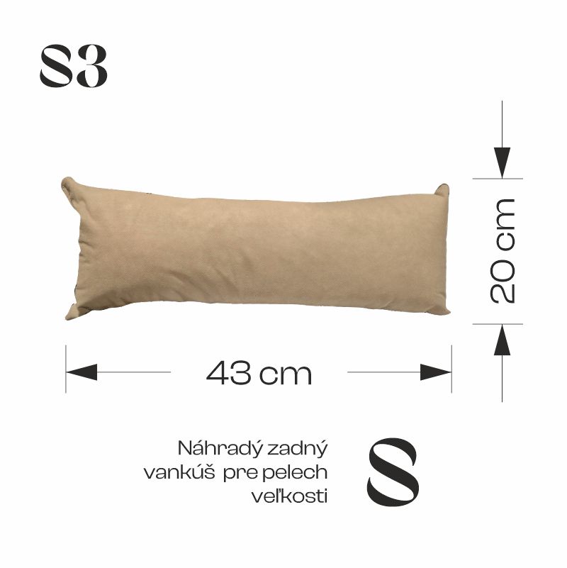 REDANT náhradní zadní polštář do pelechu - Velikost: M