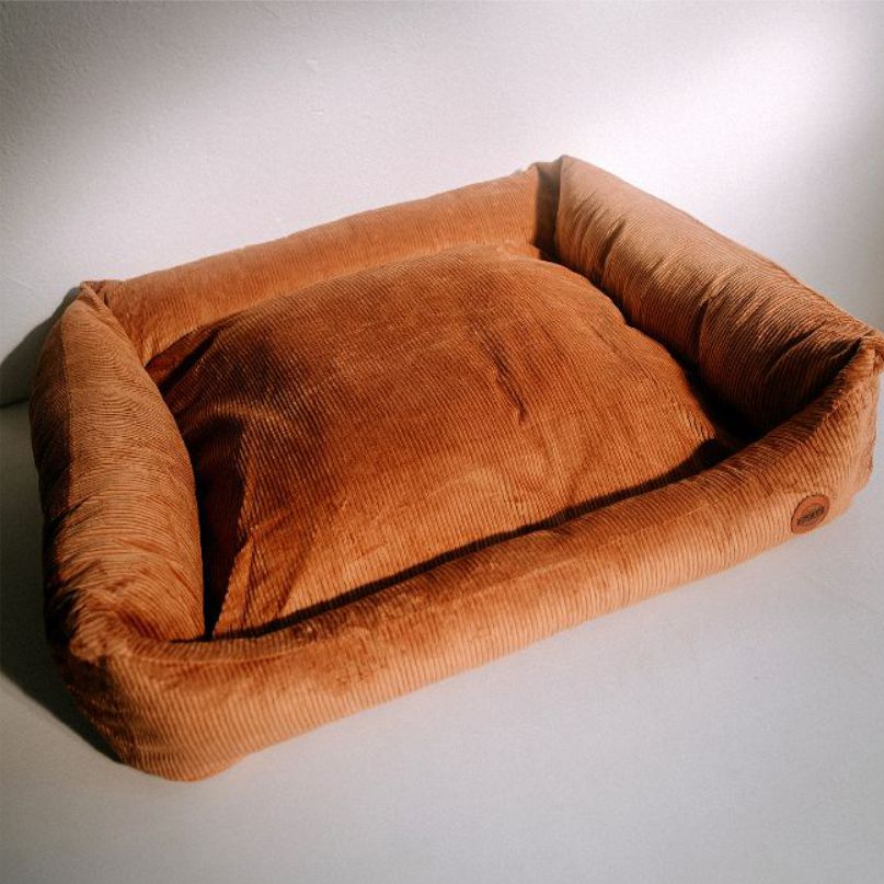 REDANT menčestrový dog bed CORD koňakový - Size: L