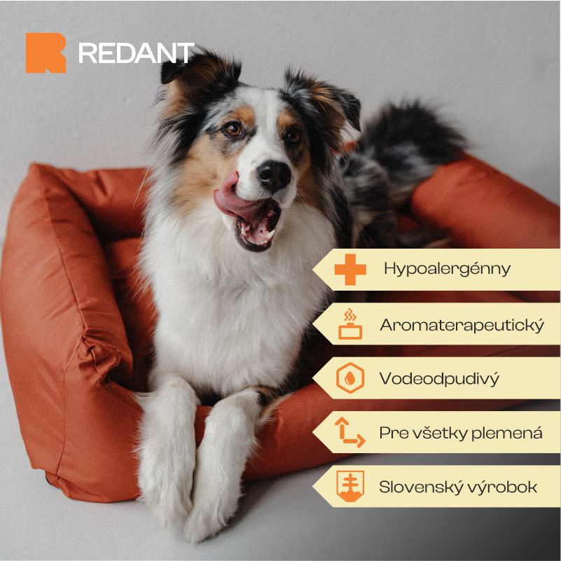 REDANT waterproof dog bed CLASSIC tehlový - Size: XL