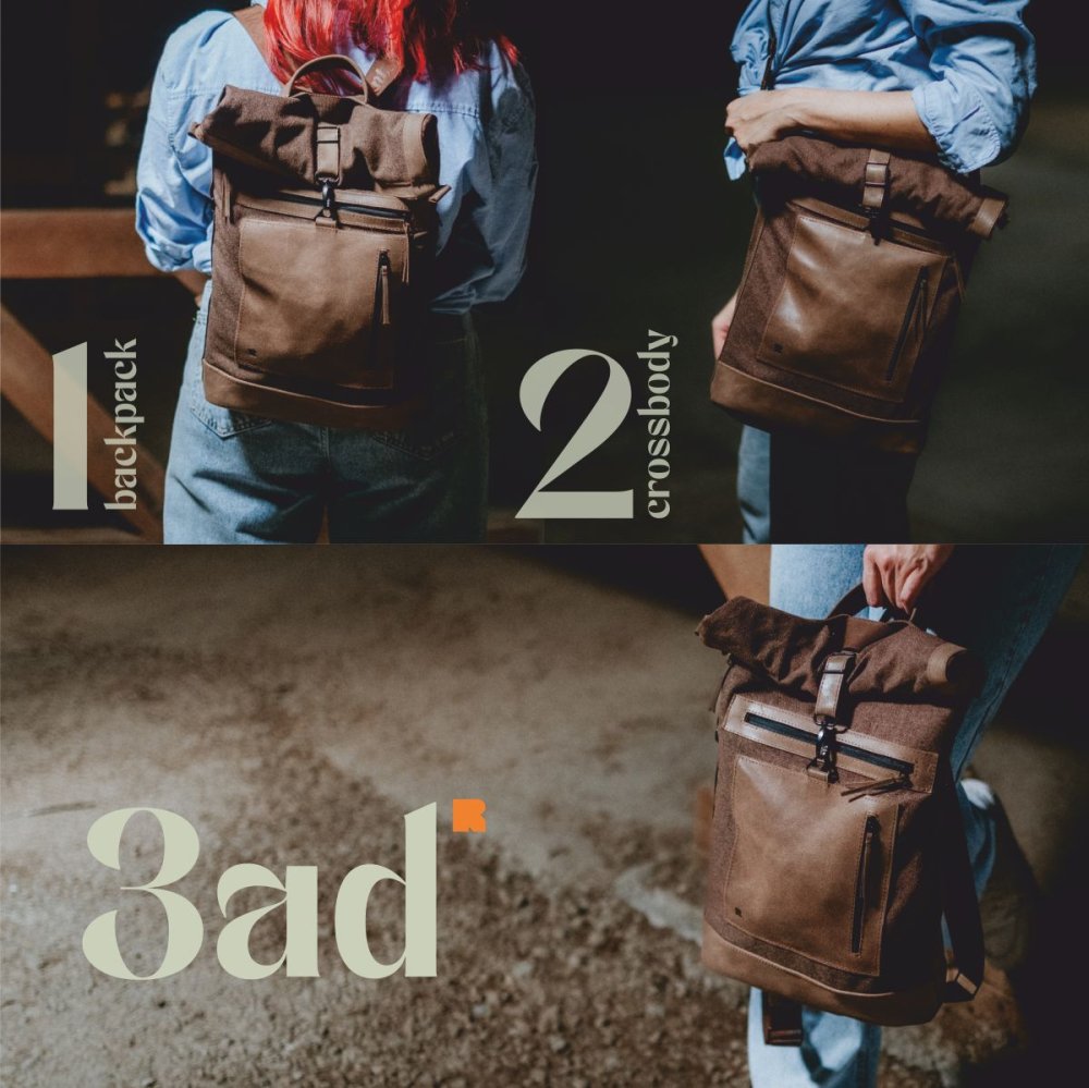 REDANT 3AD – 3v1 nosenie: batoh, taška, crossbody